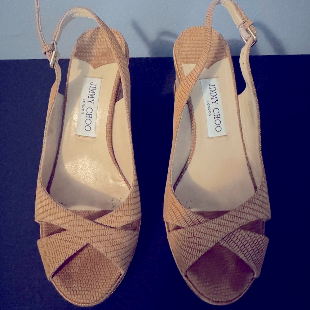 Jimmy Choo Brown Strappy Heels